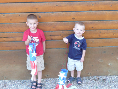 186 andrew and nicholas with wind socks they made for the fourth of july