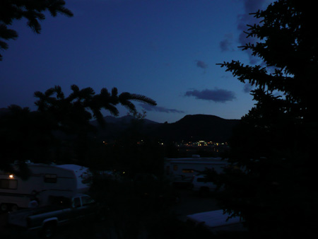 192 evening view from cabin porch awaiting the fireworks