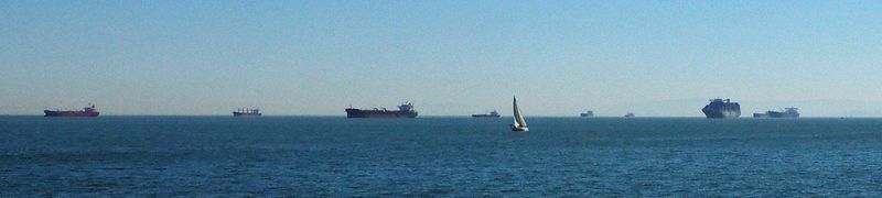 Ships anchored in San Francisco Bay