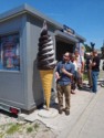 Ehren eyes the large cone