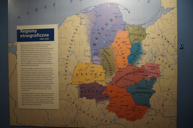 Regions covered by the museum