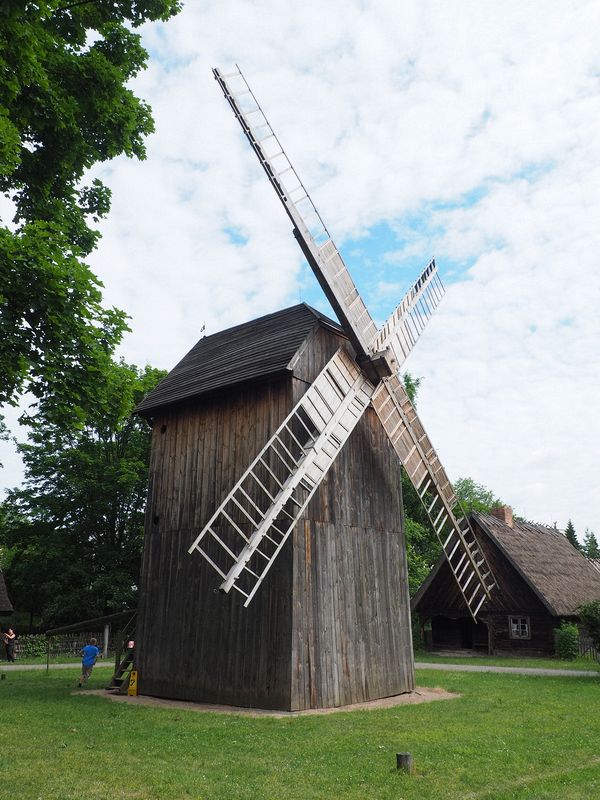 Windmill for milling wheat into flour