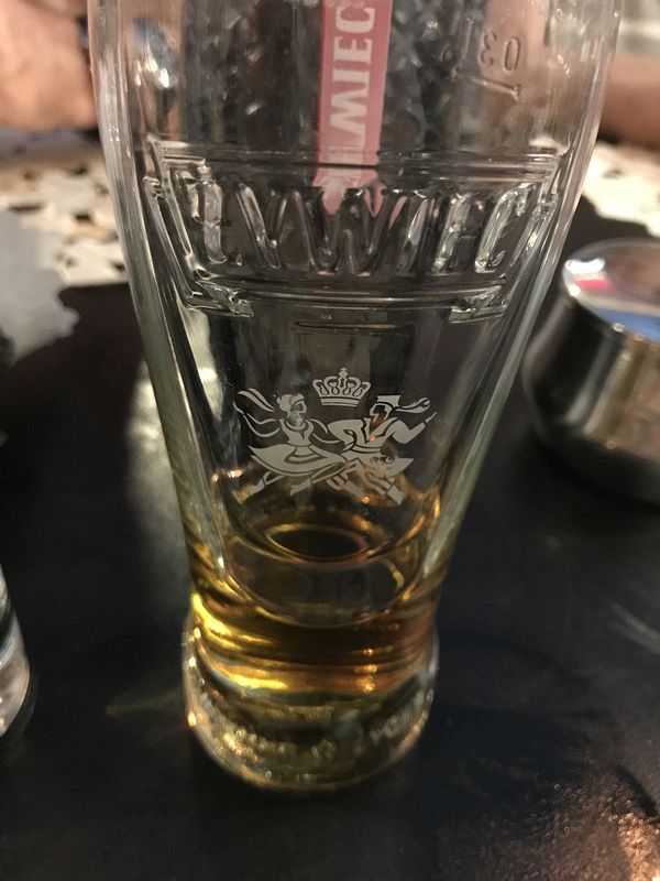 Fancy beer glass