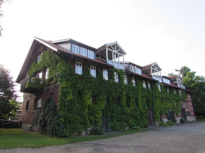 Building in front of the castle