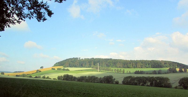 Rolling hills during the approach to Imbshausen