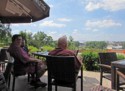 Brian, Ehren, and Pete enjoy the view from Wawel Hill