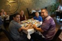 Dave's family at breakfast in the hotel