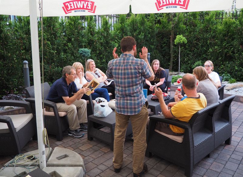 Drinks in the hotel patio