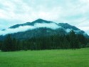 Clouds hugging the mountains