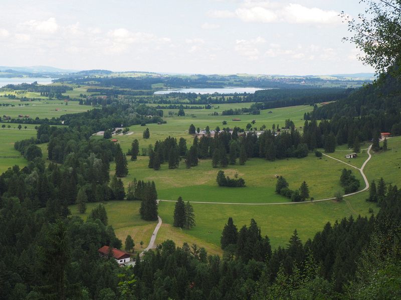 View of the countryside while we wait to go into the castle