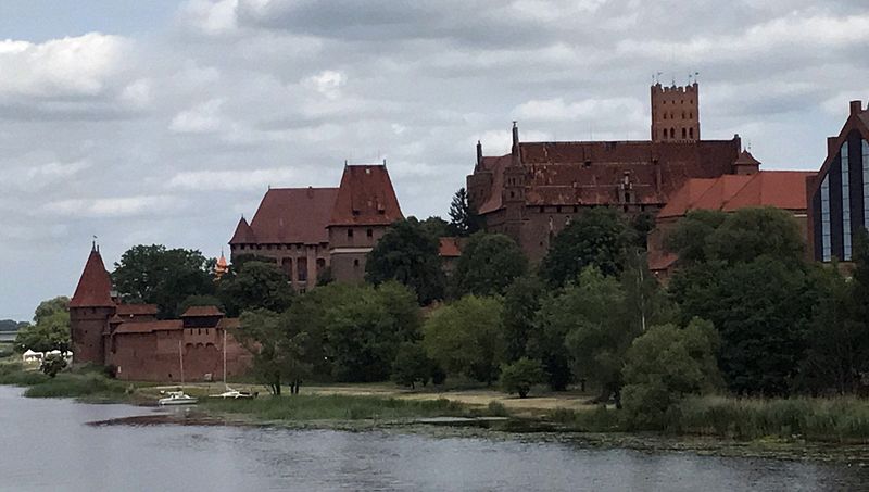 Our first glimpse of the castle