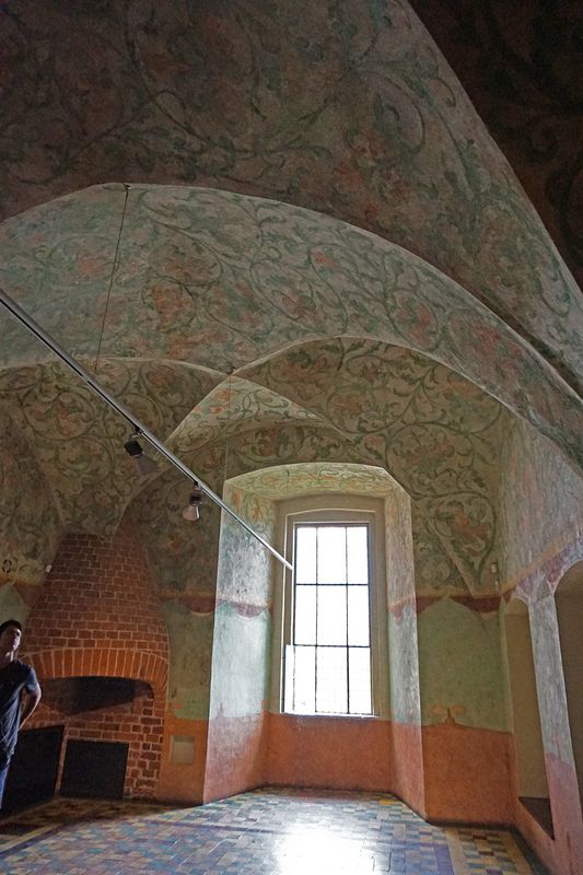 Painted celing in the Teutonic Master's bedroom