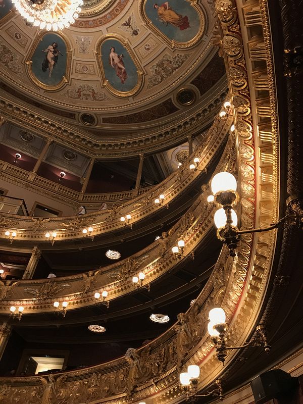 Balconies in the theater