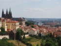 Cathedral of St Vitus on the left above the city