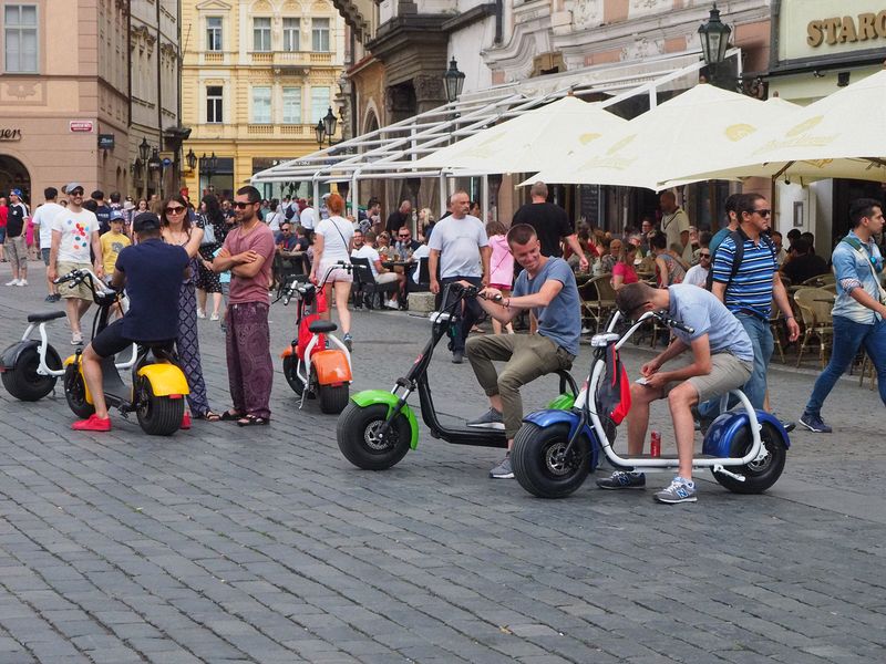 Electric scooters are very popular