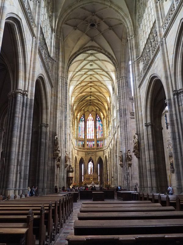 Inside St Vitus Cathedral