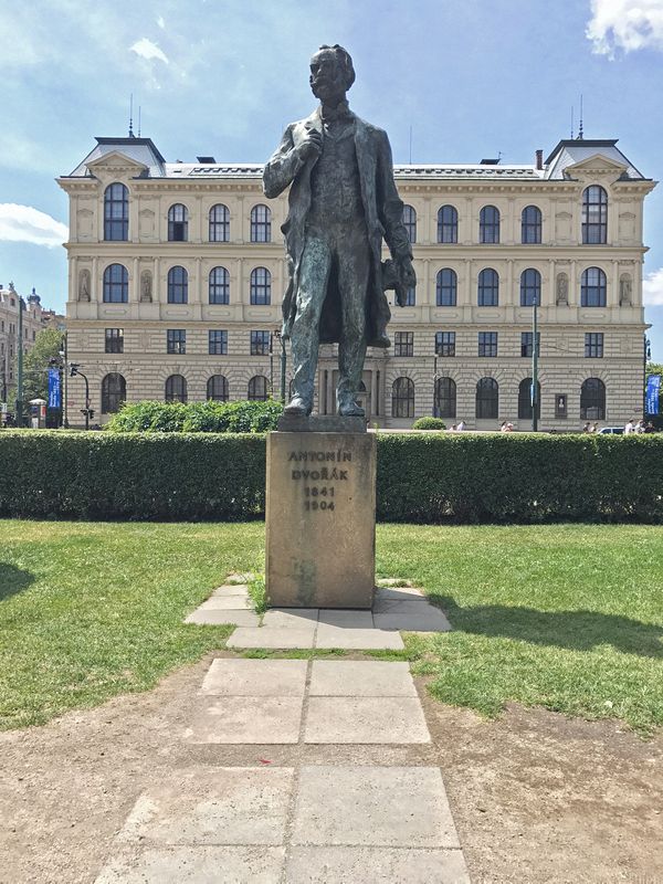 Statue of native son Antonin Dvorak