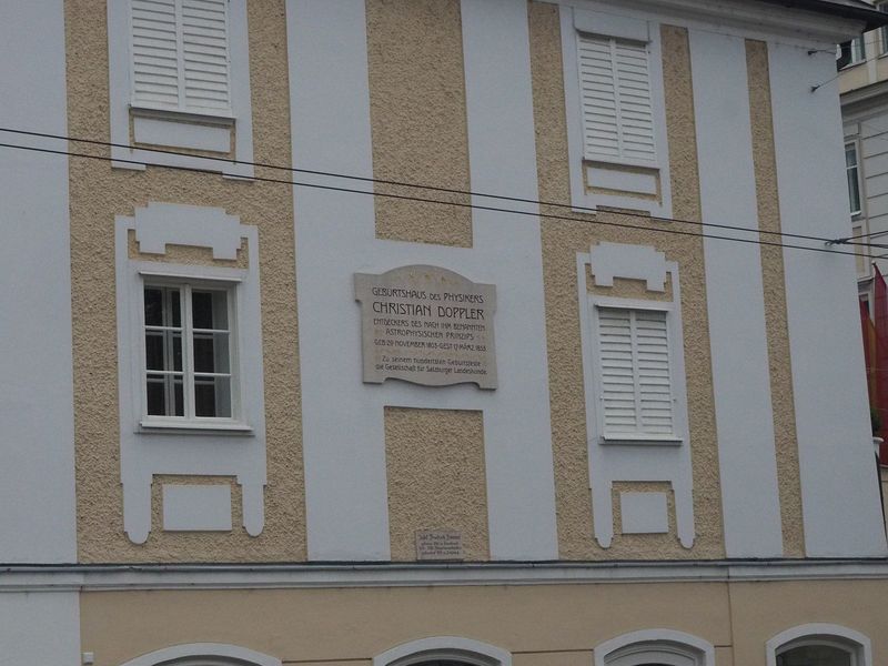 Christian Doppler's residence (discovered the Doppler effect)