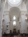 Inside the nearly all white Collegiate Church