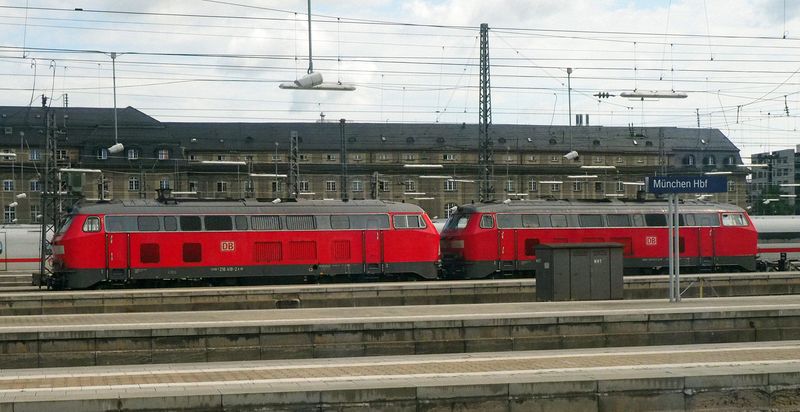 Old trains on a siding