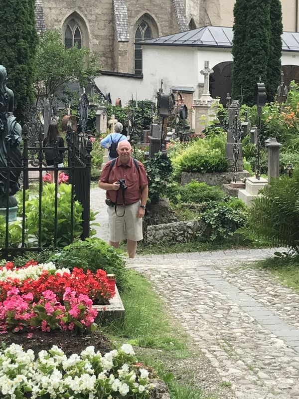 Pete in the cemetery