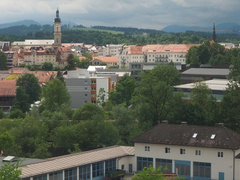 The city of Freilassing on the Germany-Austria border