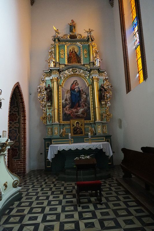 A chapel dedicated to the Virgin Mary