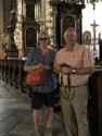 June and Pete inside the church