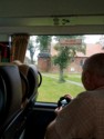 Pete taking photos out the bus window