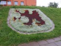 Polish coat of arms in flowers