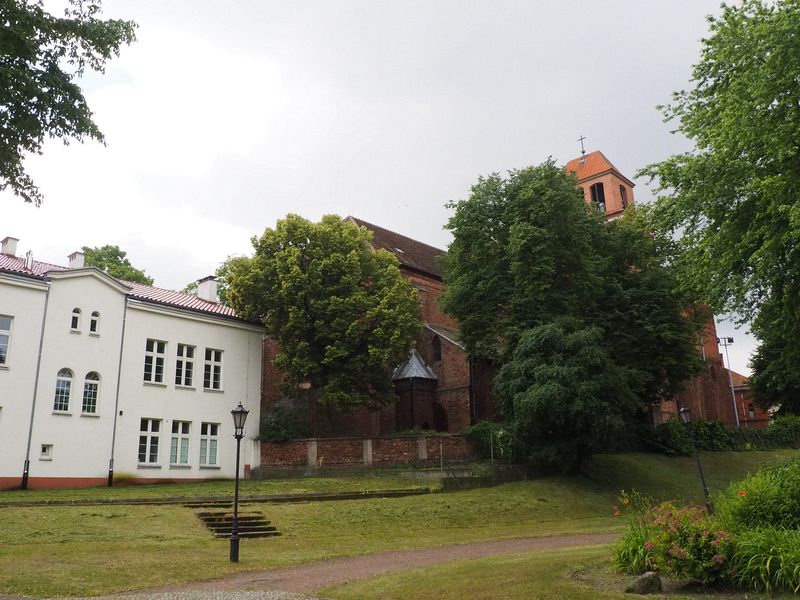 Rear view of the church