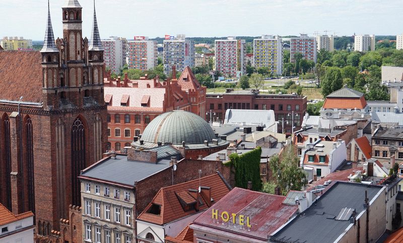 View of Torun from the belltower -3