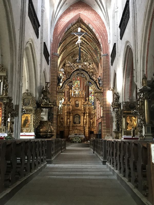 Inside the church