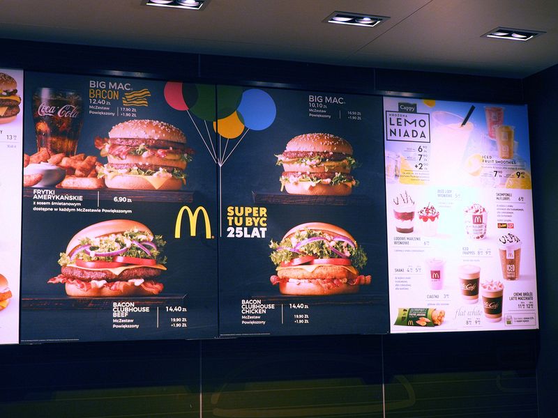 McDonalds menu - 2