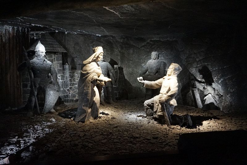 Salt statues in the Sielec Chamber from 1642