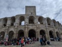 A smaller version of the Coloseum in Rome, but in Arles