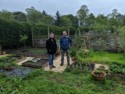 Mark and Ehren in their allotment garden