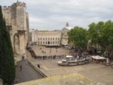 There is now a long line waiting to enter the Papal Palace