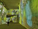 We visit the Carrieres de Lumieres in an underground limestone quarry