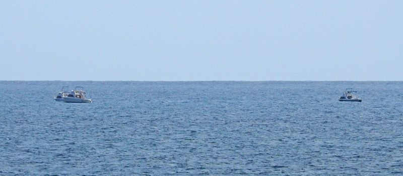 Fishing boats offshore near our timeshare