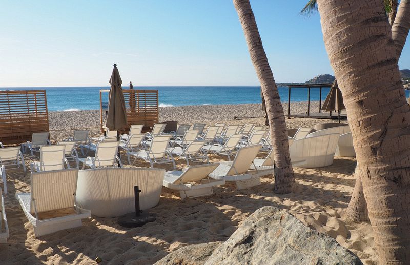 Lounge chairs waiting for guests