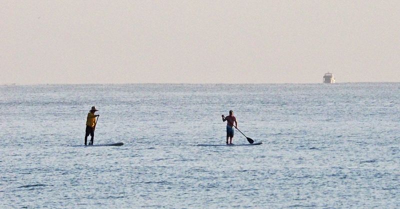 Paddle boarding