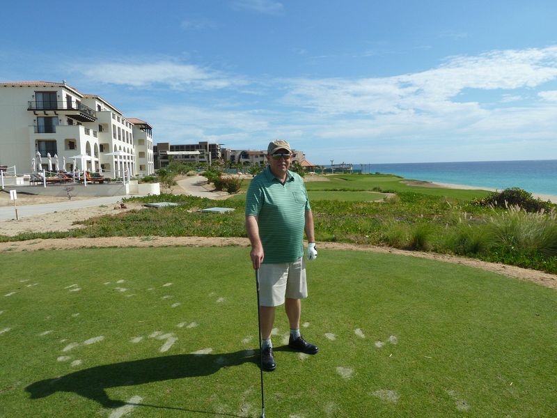 Pete is ready to tee off