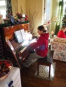 Jessica plays Christmas carols