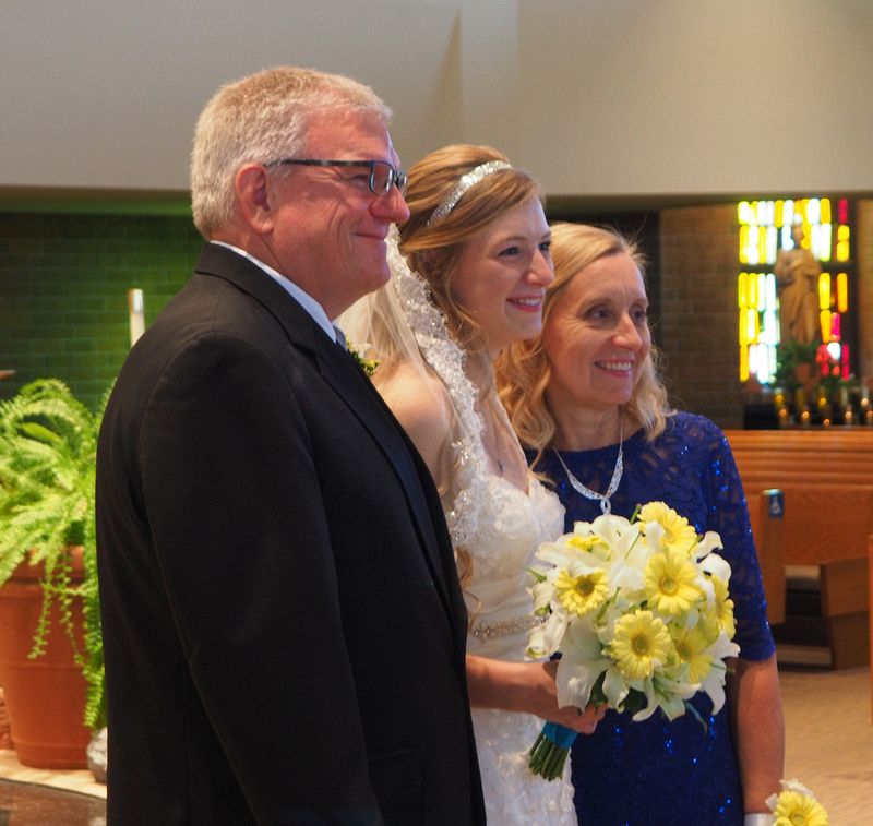 Courtney with Dad and Mom