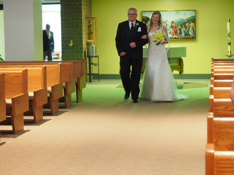 Walking down the aisle