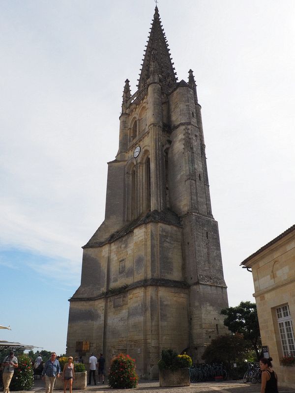 Bell tower of the Saint-Emilion Monolithic Church