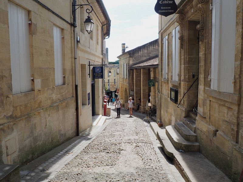Narrow cobbled streets