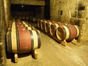 The caves have the perfect temperature for aging the wine in barrels