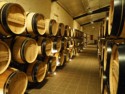 Wine aging in barrels